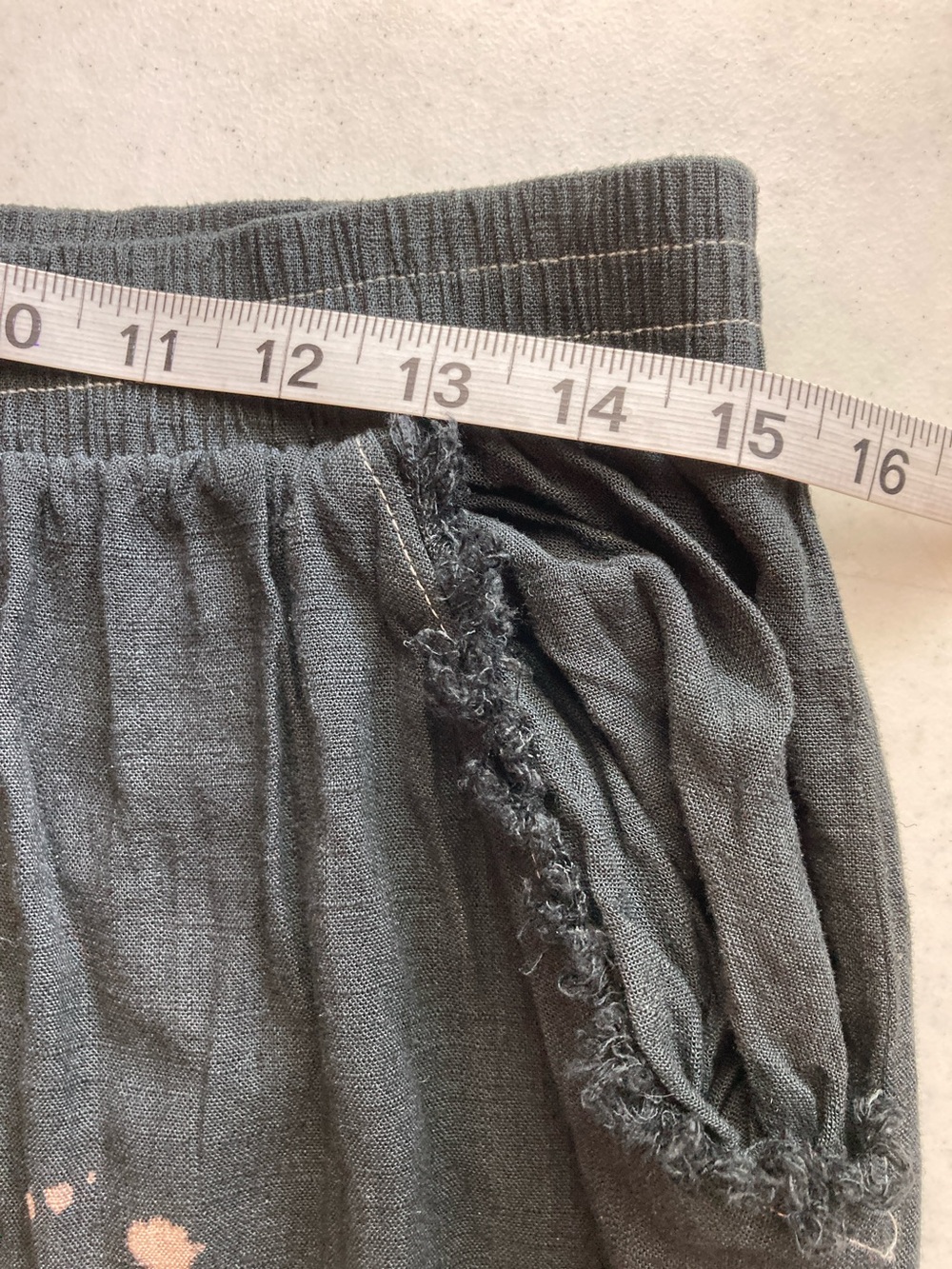 Umgee Black to Cream Dip-Dye Wide Leg with Splatter Detail - Picture 8 of 10